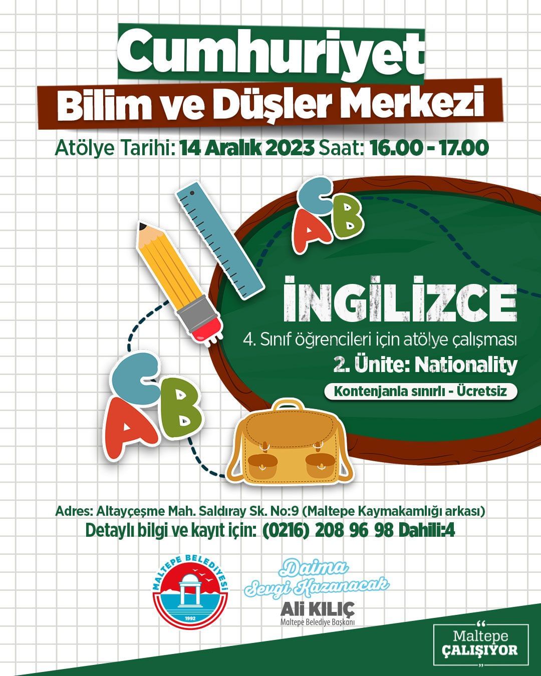 Maltepe Belediyesi - İngilizce Atölyesi